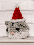 Load image into Gallery viewer, Hand Crocheted Winter White Hamster