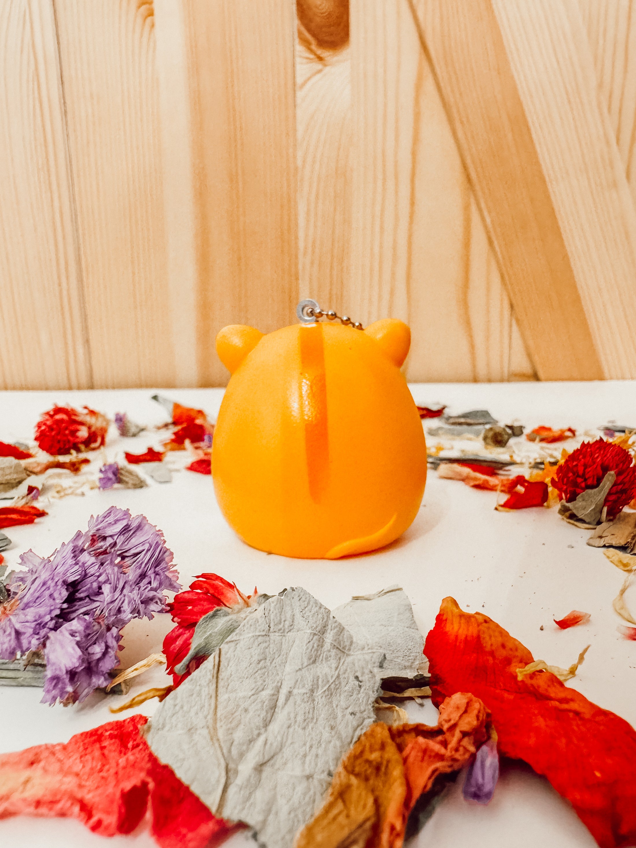 Squeaking Hamster Keychain (3-colors)