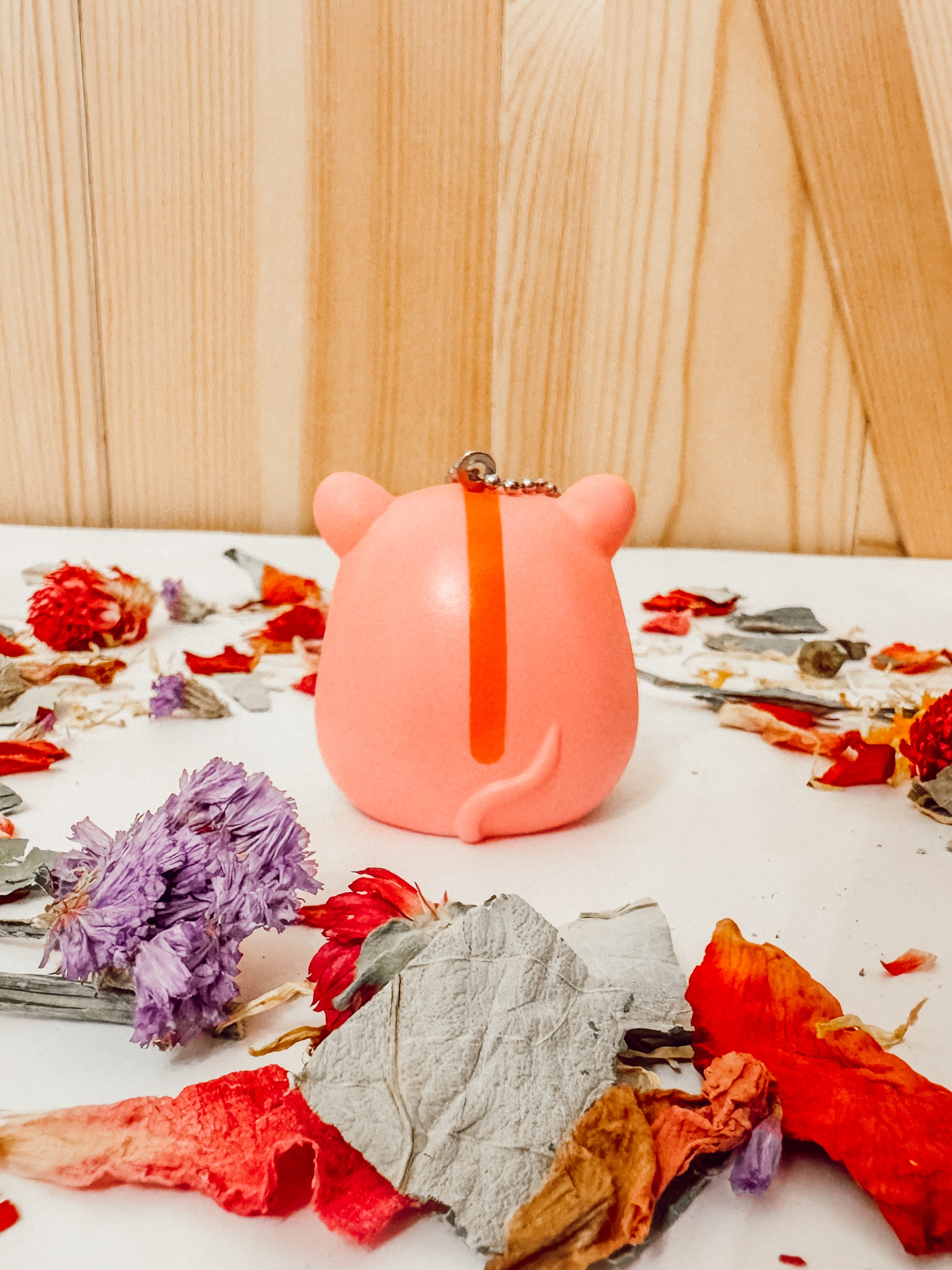 Squeaking Hamster Keychain (3-colors)