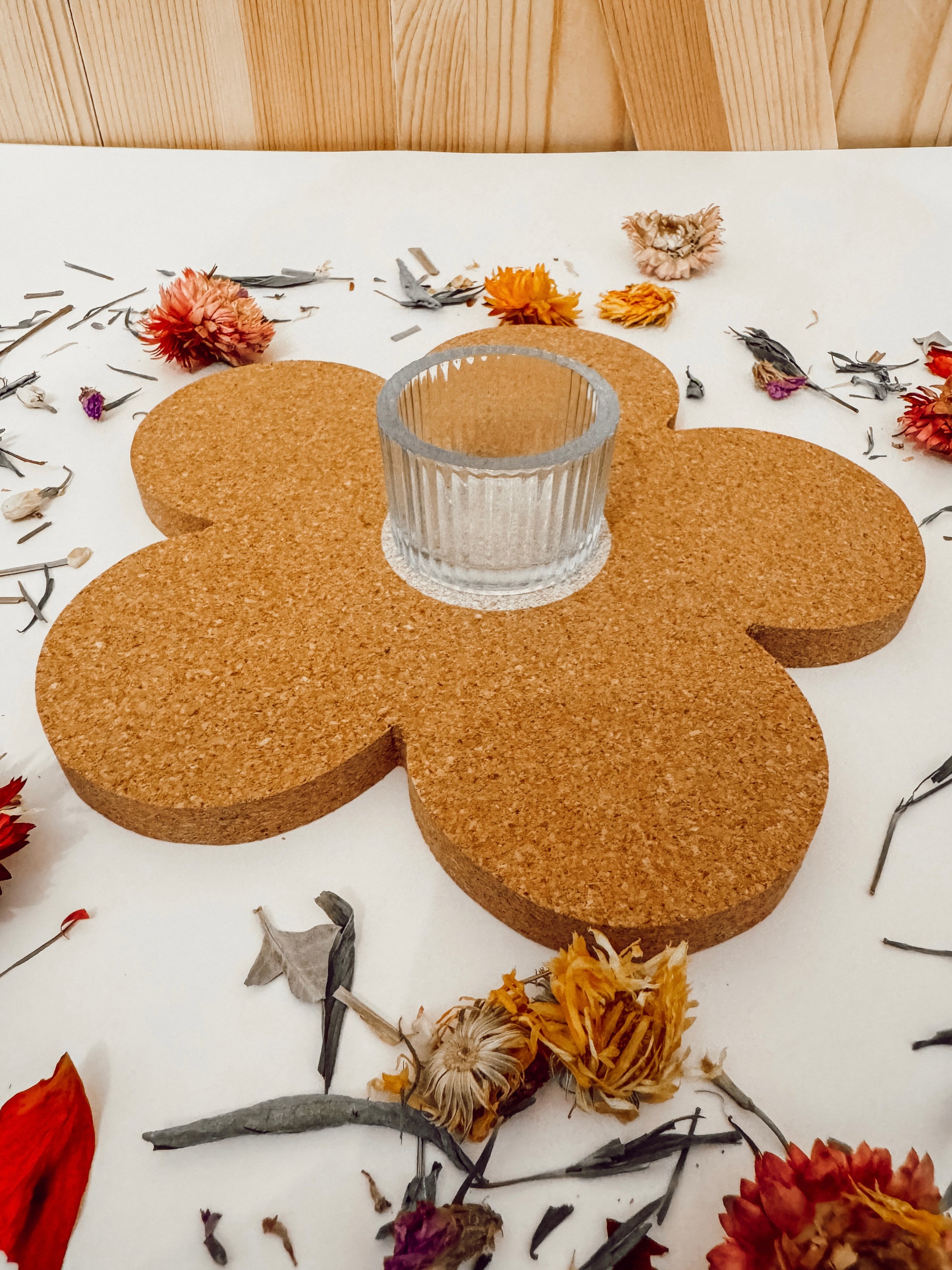 Large Natural Cork Flower