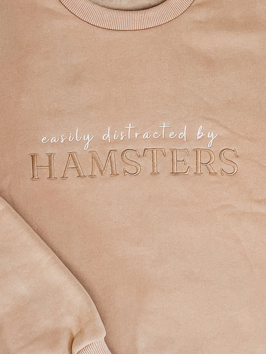 Embroidered Hamster Sweater — OG Beige