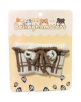 Load image into Gallery viewer, Cream & Brown Plaid Sweater (Plushie Accessory)