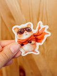 Load image into Gallery viewer, Sticker — Hamster Super Hero