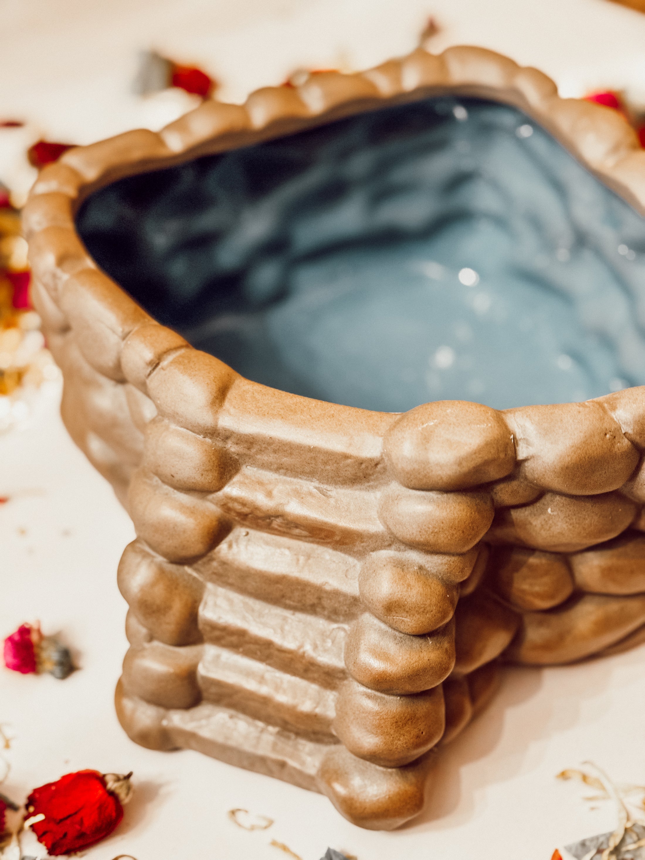 Large Ceramic Stone Sand Bath
