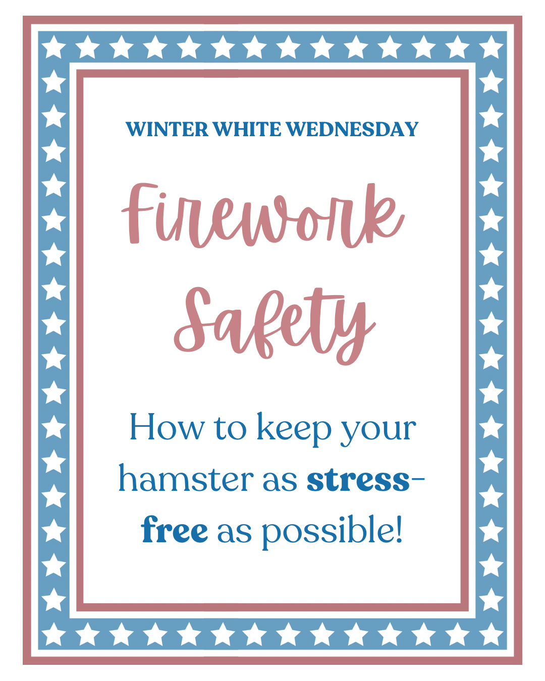 How To Keep Your Hamster Stress Free for Loud Sounds