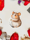 Load image into Gallery viewer, Sticker — Hamster Wildflower
