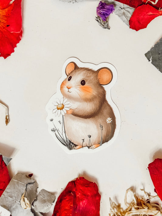 Sticker — Hamster Wildflower