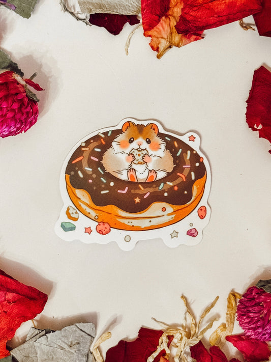Sticker — Hamster Donut