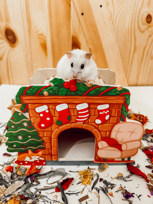 A Cozy Christmas Fireplace