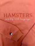 Load image into Gallery viewer, Embroidered Hamster Sweater -- Dusty Rose
