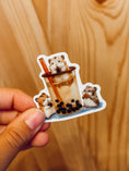 Load image into Gallery viewer, Sticker — Hamsters & Boba
