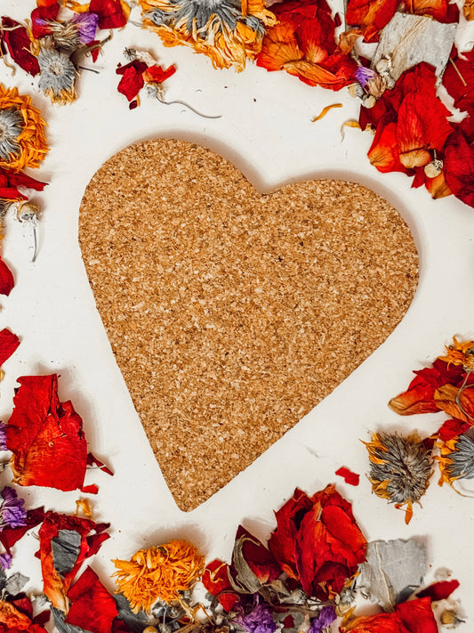 Cork Heart Mat