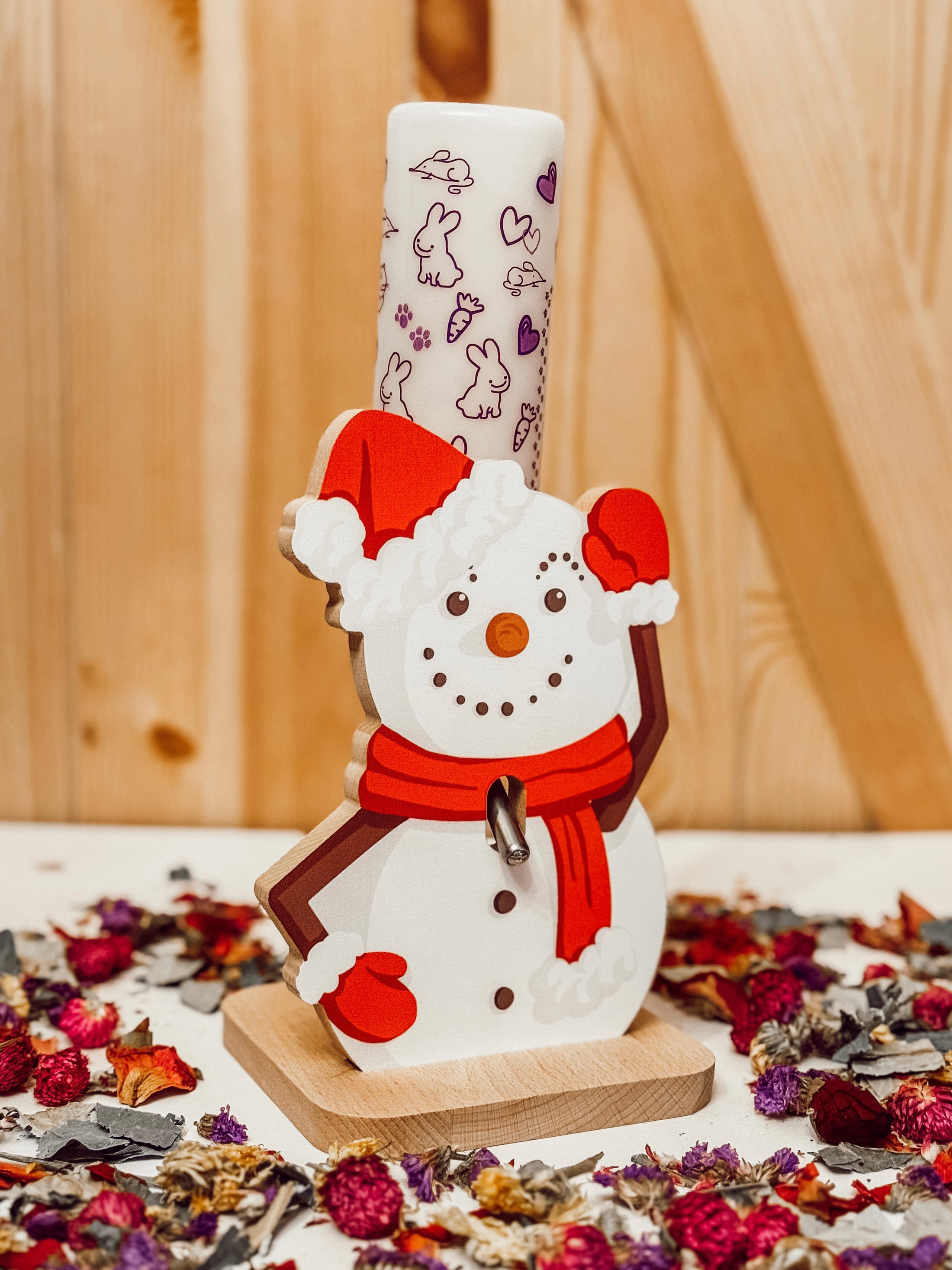 Snowman Water Bottle Holder