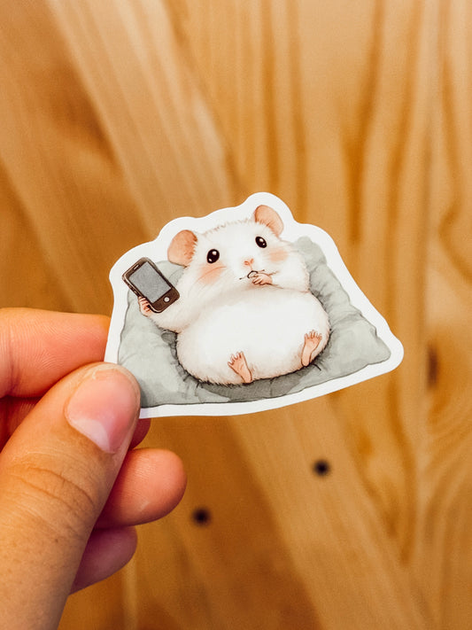 Sticker — Hamster Scrolling