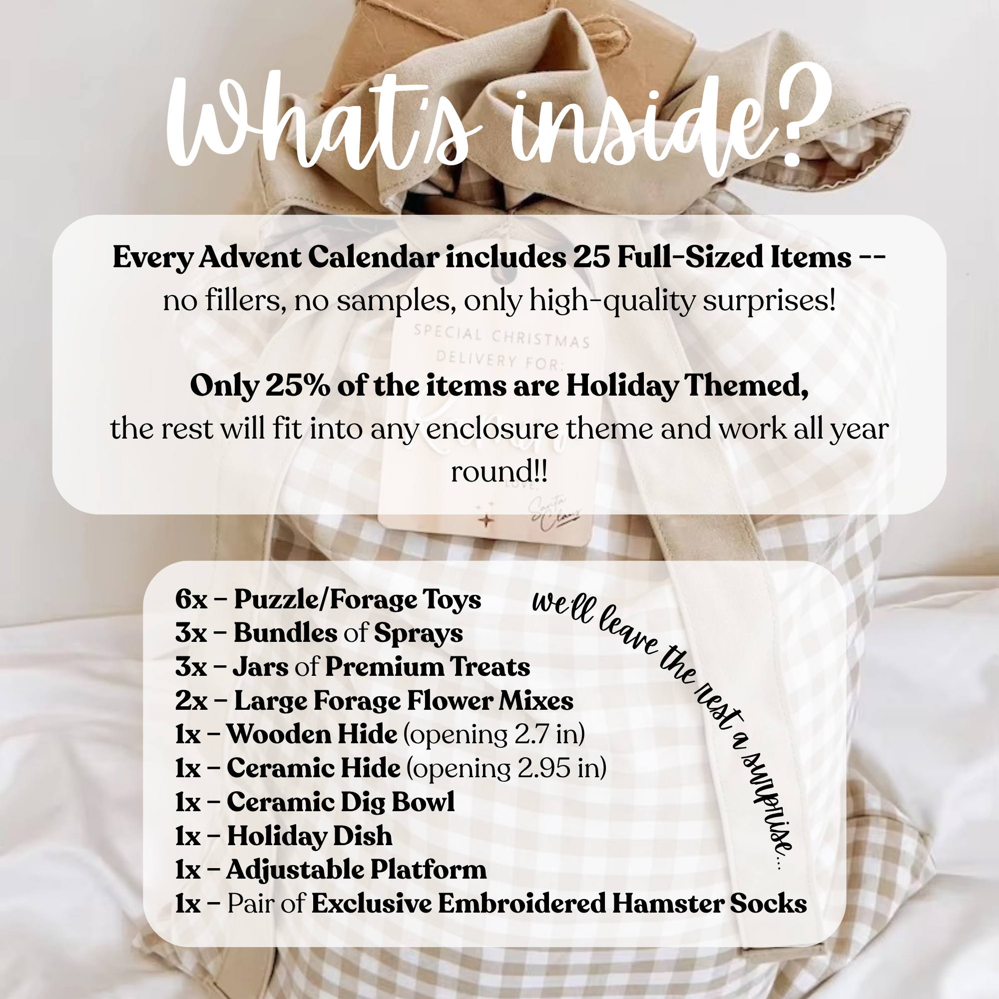 (Pre-Order) Holiday Hamster Advent Calendar (25 days)