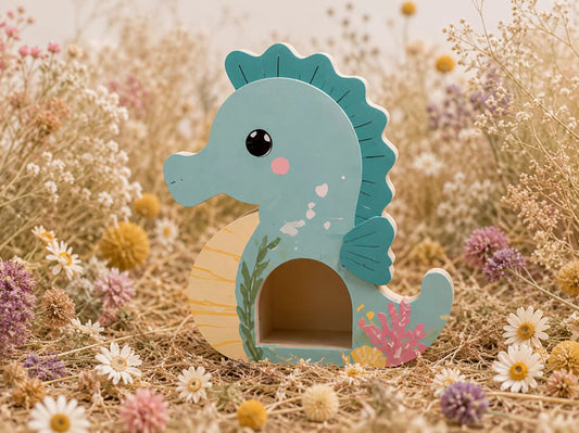 Teal Seahorse Hide