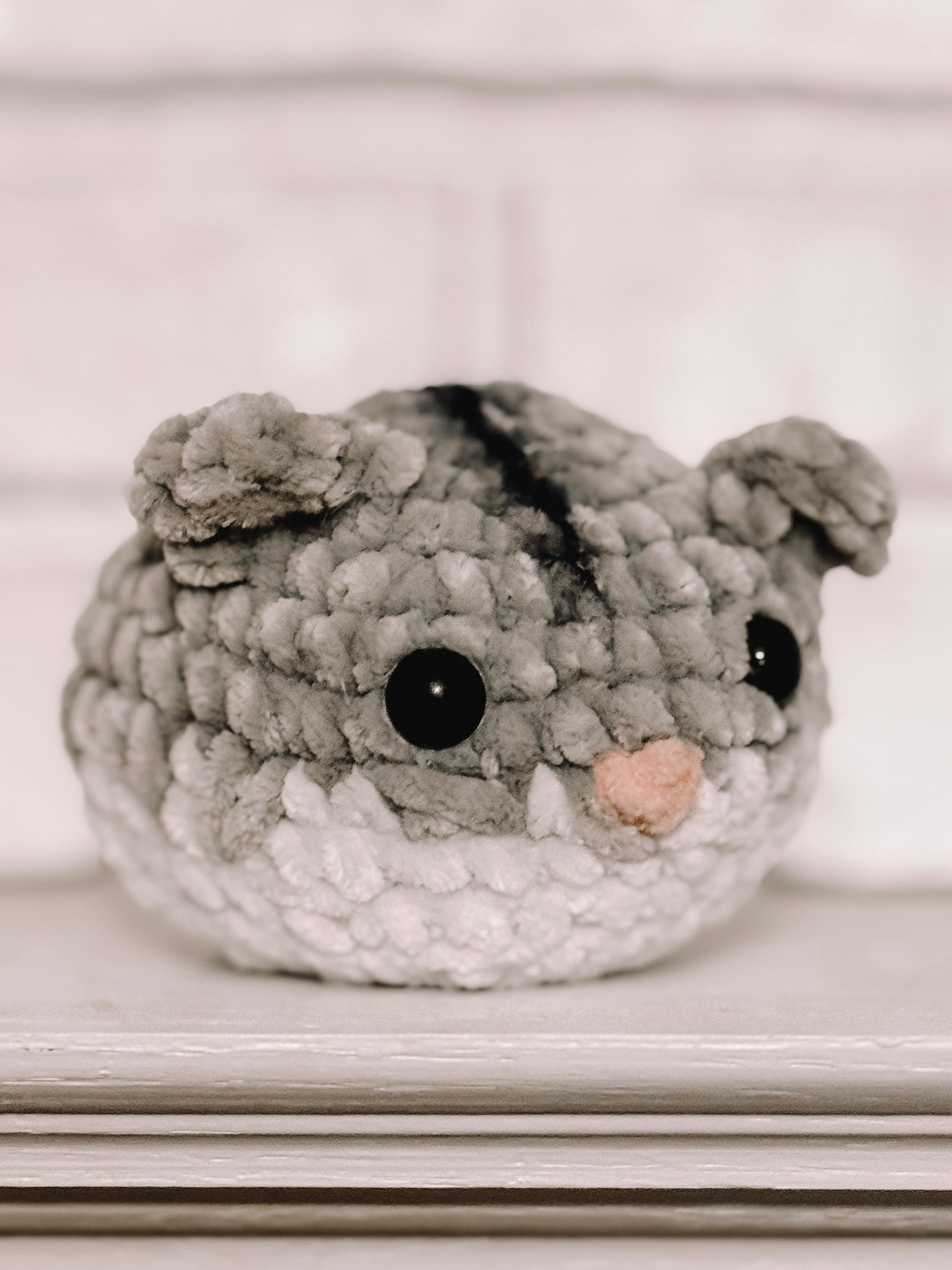 Hand Crocheted Winter White Hamster