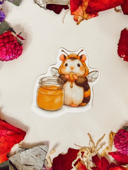 Sticker — Hamster Honey Bee