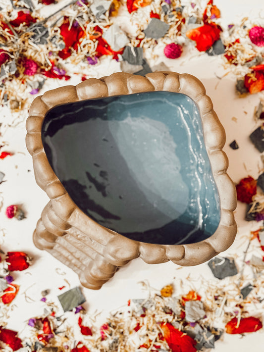 Large Ceramic Stone Sand Bath