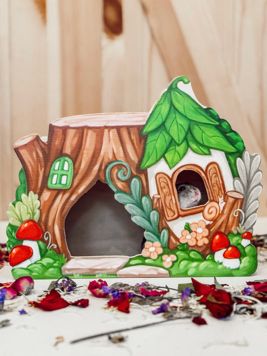 Woodland Fairy’s Tree Stump Cottage