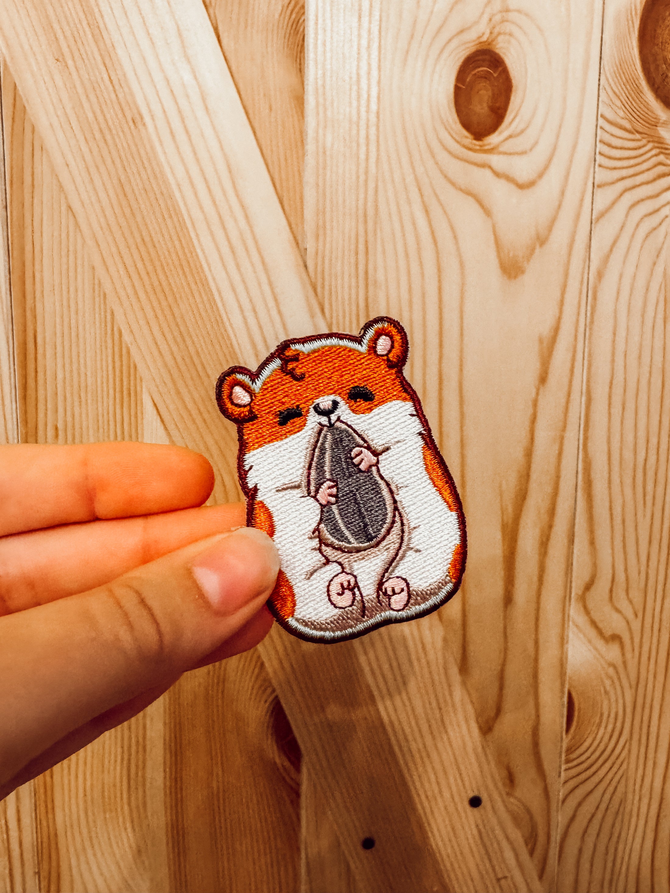 Iron-On Hamster Patch