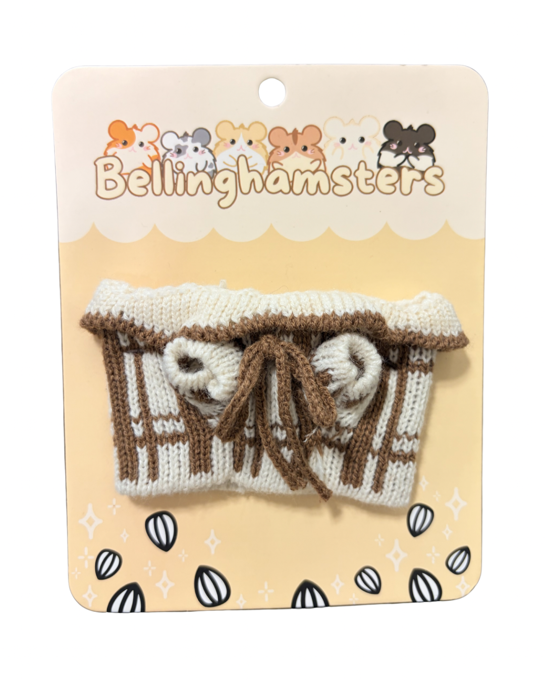 Cream & Brown Plaid Sweater (Plushie Accessory)