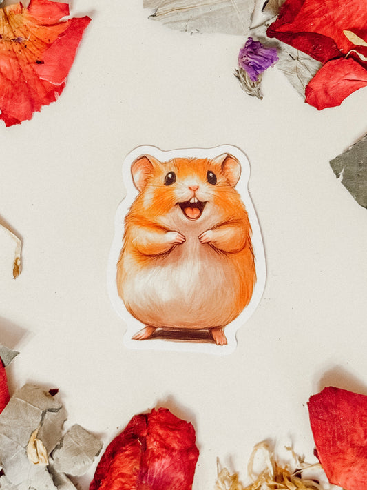 Sticker — Hamster Smiling