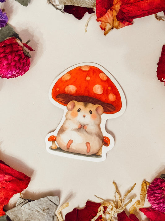 Sticker — Hamster Mushroom