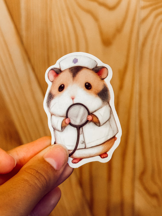 Sticker — Hamster Nurse