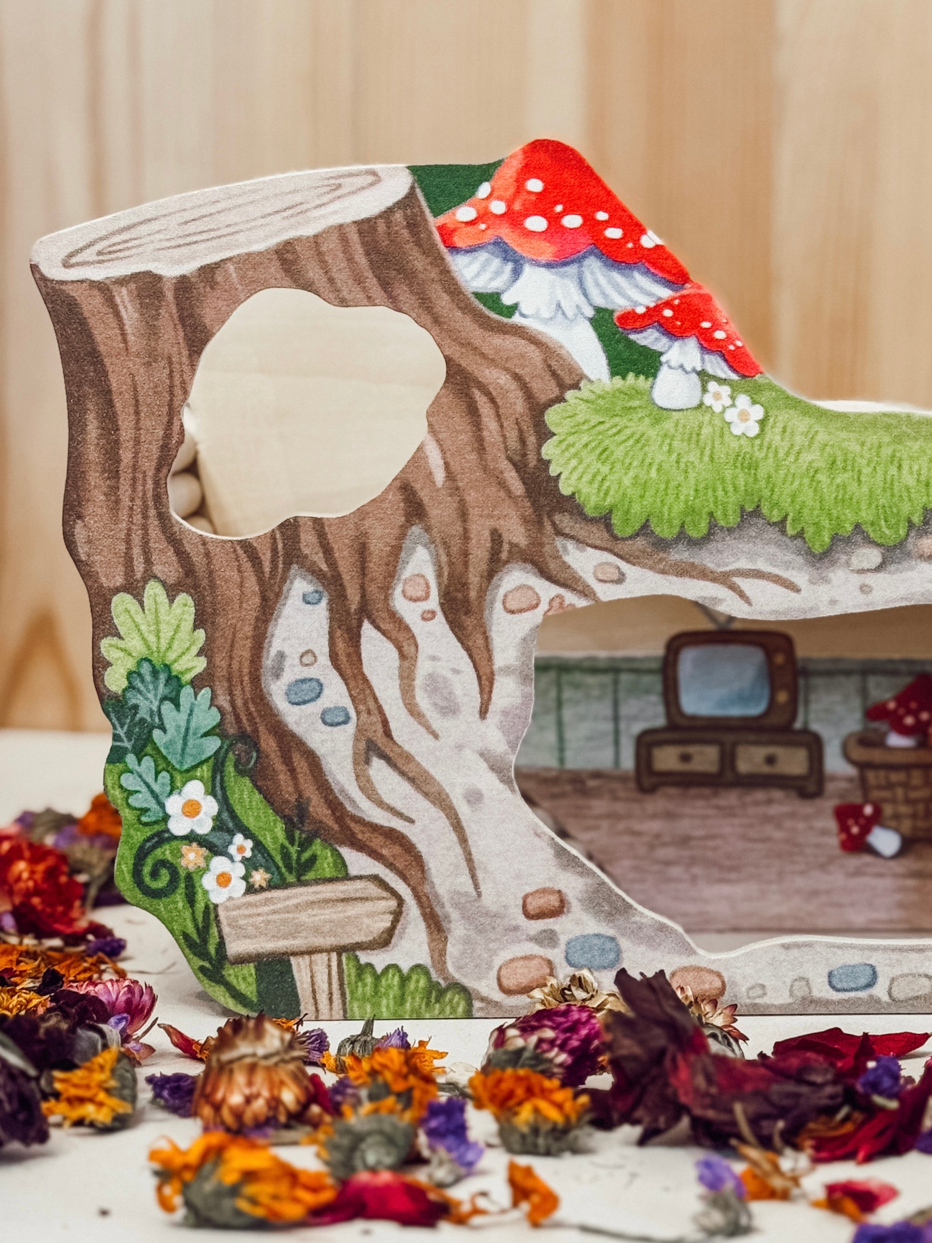 Woodland Fairy Living Room Peek-a-Burrow