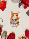 Load image into Gallery viewer, Sticker — Hamster with a Bow Tie
