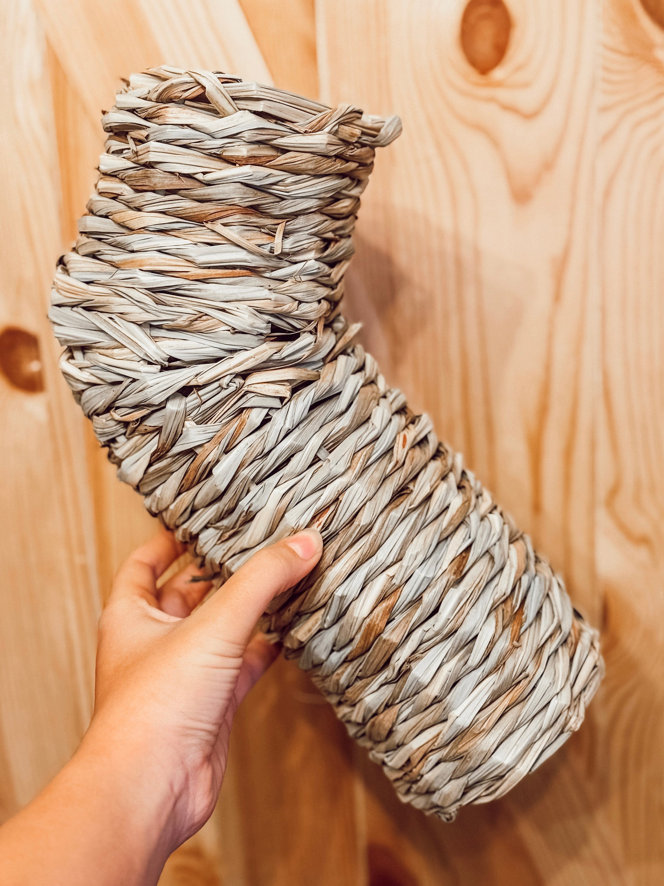 Large Curved Grassy Tunnel