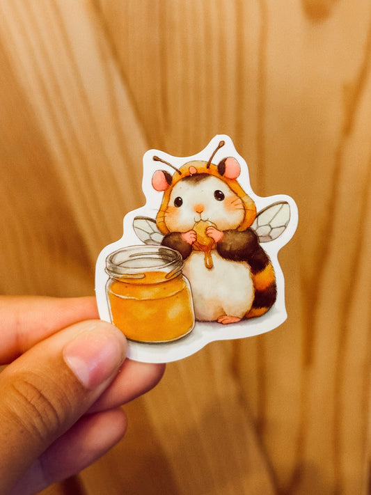 Sticker — Hamster Honey Bee