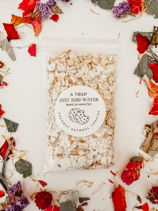 diy Coconut Oatmeal Cookies — Baking Tray Included