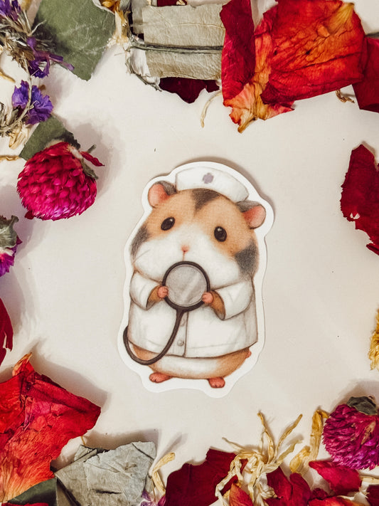 Sticker — Hamster Nurse