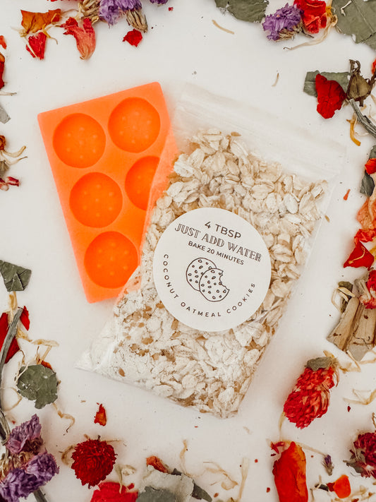 diy Coconut Oatmeal Cookies — Baking Tray Included