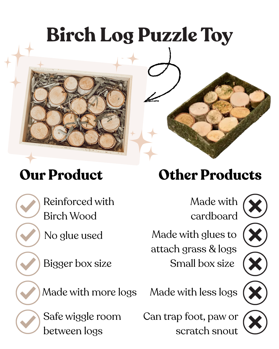 Birch Log Puzzle Toy