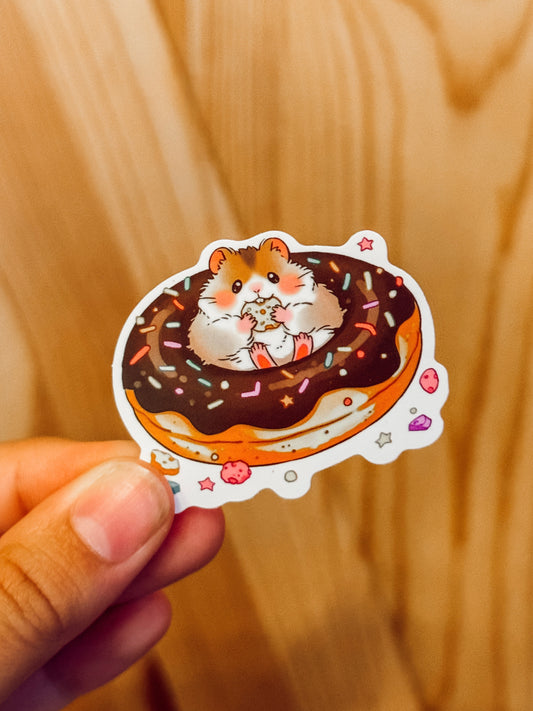 Sticker — Hamster Donut