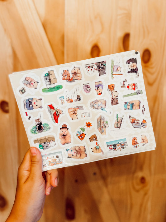 Hamster Sticker Sheet (4-sheets)