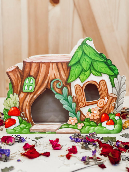 Woodland Fairy’s Tree Stump Cottage
