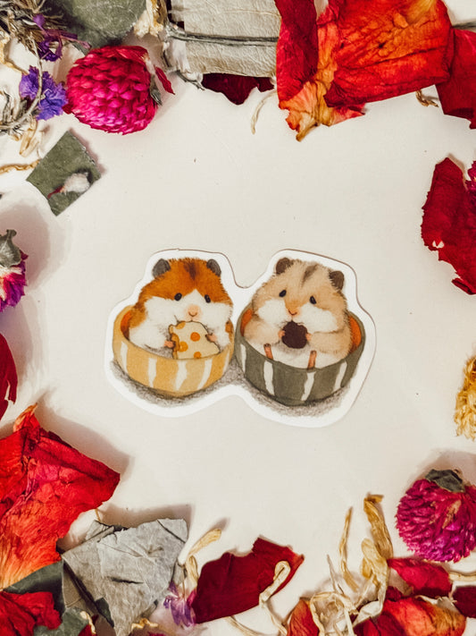 Sticker — Hamster Peas in a Pod