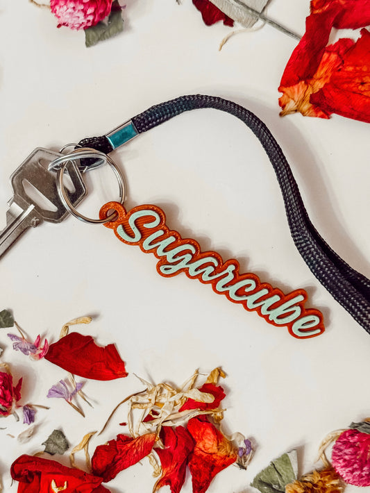 Custom Pet Name — Keychain (8 colors)