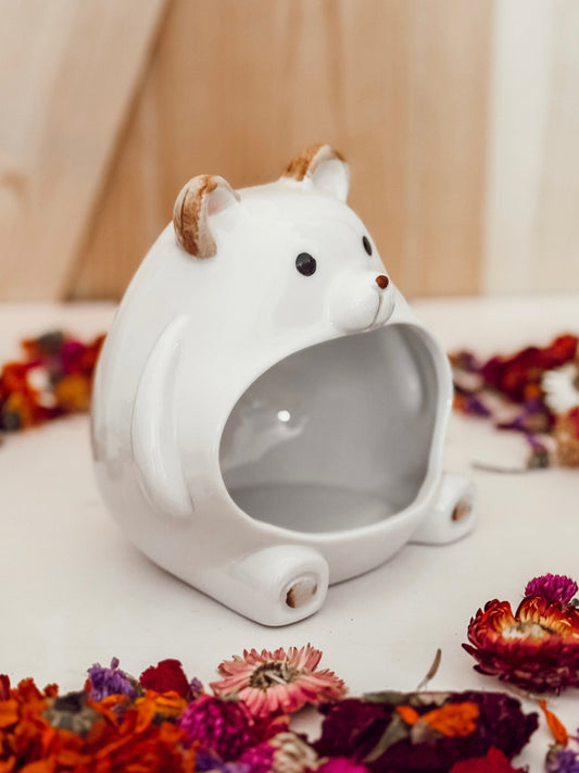 Cuddly Ceramic Bear Hide