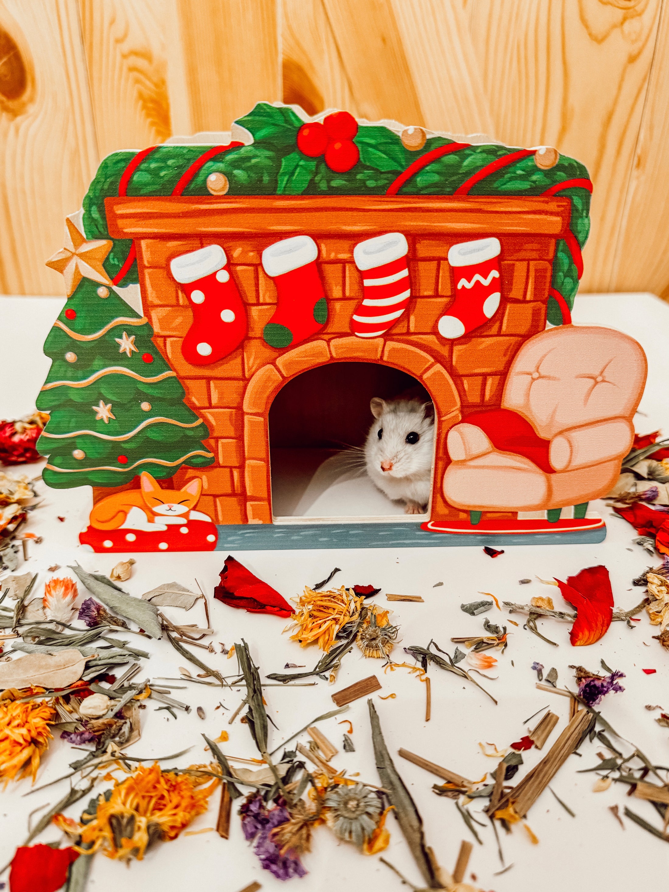 A Cozy Christmas Fireplace