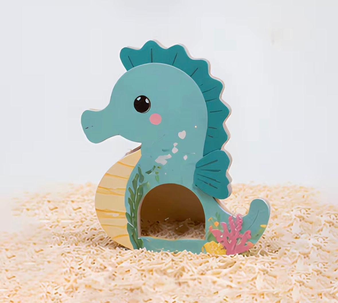 Teal Seahorse Hide