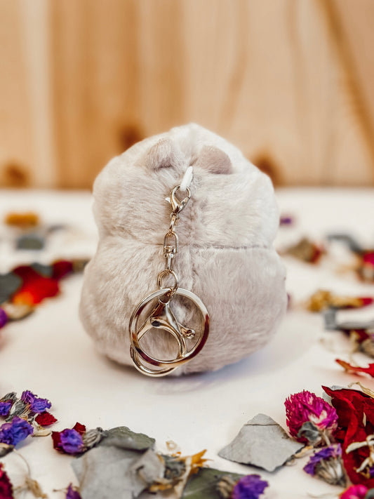 Fluffy Hamster Keychain