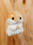 Load image into Gallery viewer, Fluffy Hamster Keychain

